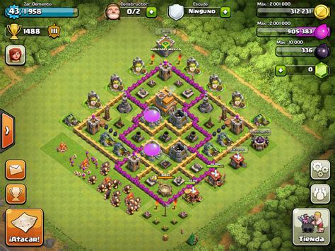 clash of clans level 7 base layout.